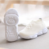 Teddy Face Sneakers – White