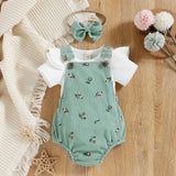 Baby Hana Outfit – Green Top and Dungarees