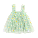 Printed Tulle Kids Dress