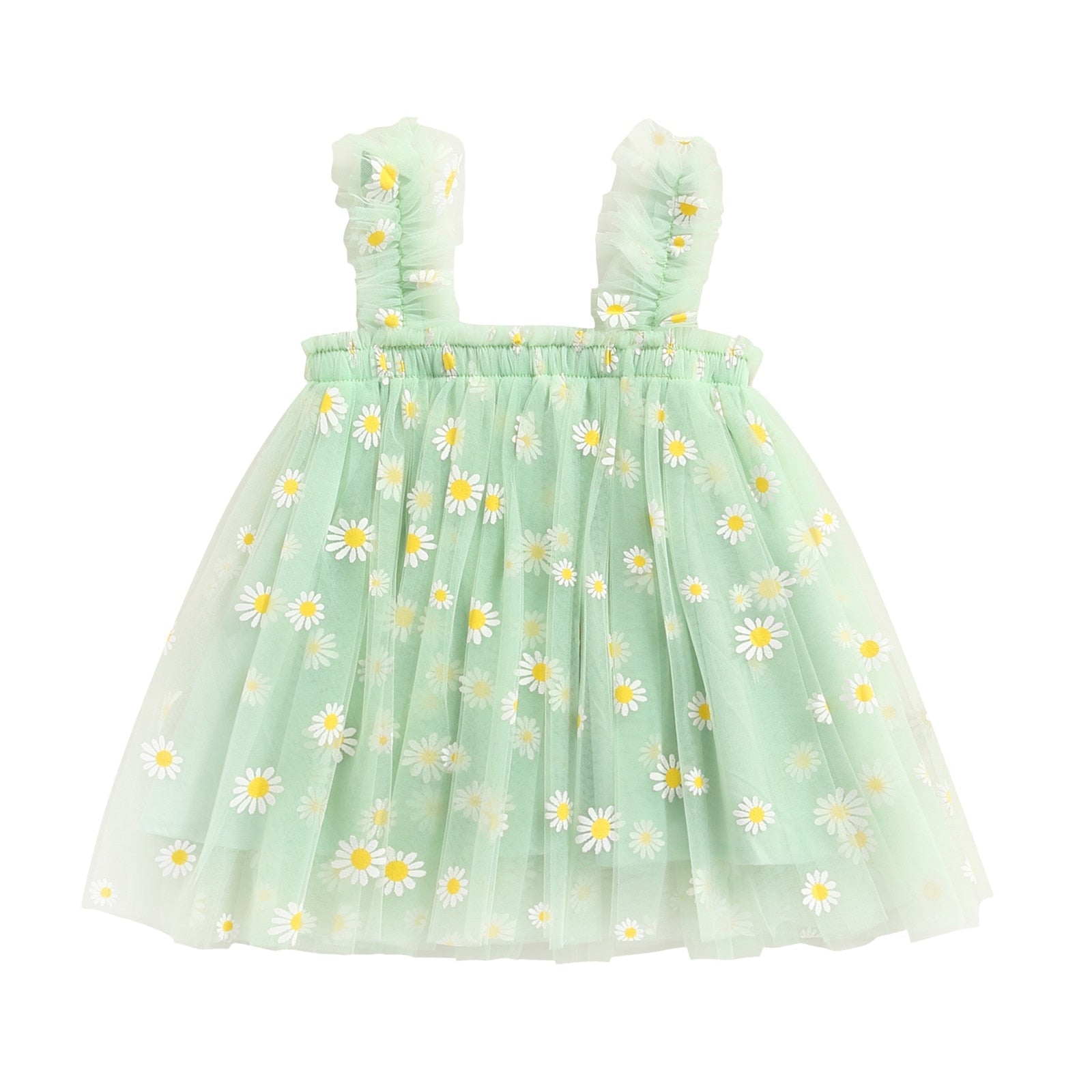 Printed Tulle Kids Dress