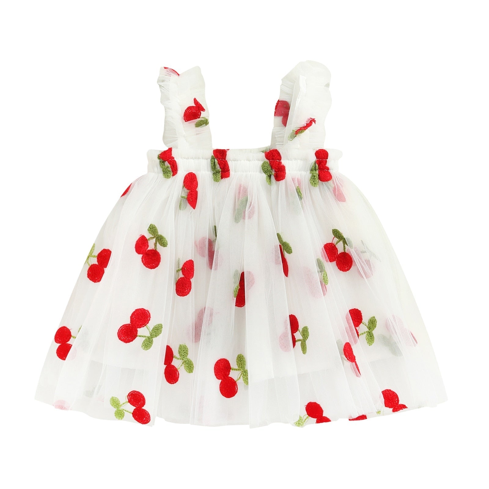 Printed Tulle Kids Dress