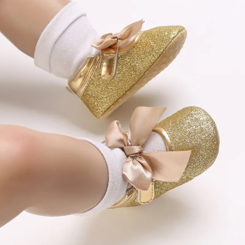 Gold Baby Shoes