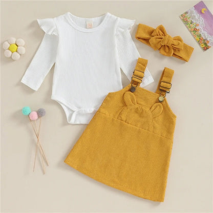 Lili Baby Set – Yellow Bodysuit & Dress