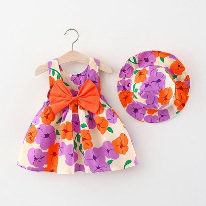 Spring Kids Dress + Hat