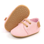 Leather Baby Shoes - Nude