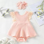 Vestidinho Sisi com Rendas Rosa - Minu Kids