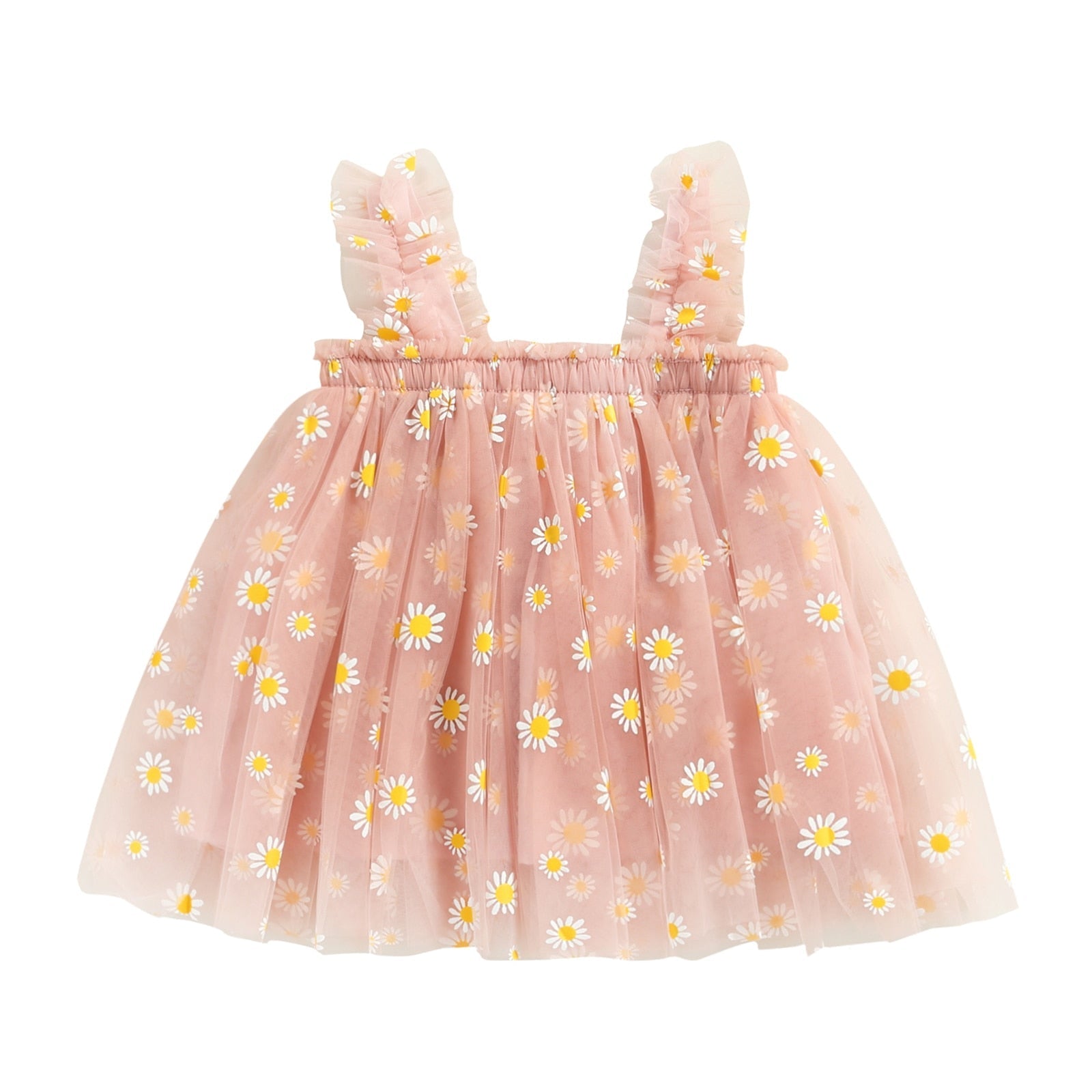 Printed Tulle Kids Dress