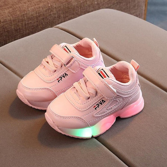 FPVA Sneakers with LED Lights – Pink