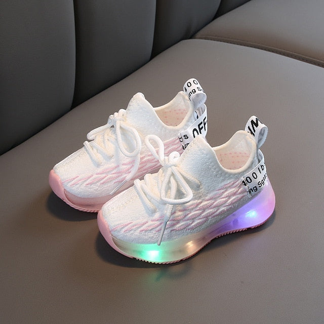 Yellow Light-Up Sneakers