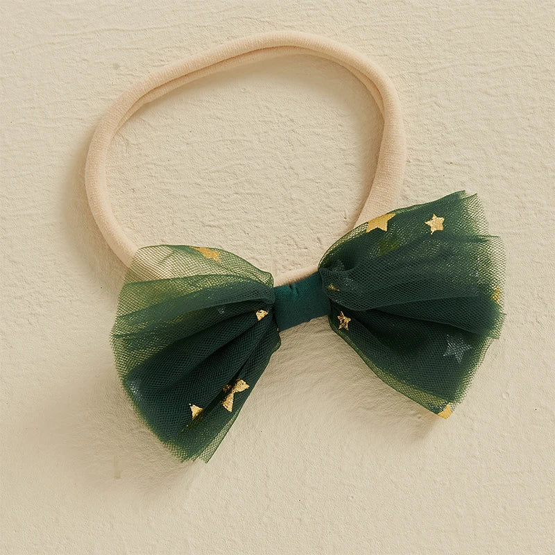 Infant Baby Girl Christmas Outfit Star Flower Green Tutu Christmas Dress Romper Newborn Christmas Clothes Dress