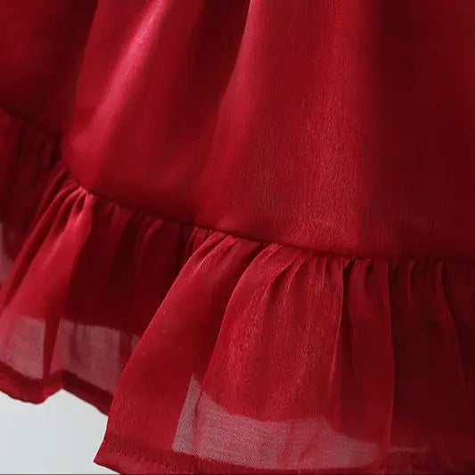 Baby Dress Christmas New Summer Strap Big Butterfly Mesh Dress Suitable for 0-3 Year Old Babies