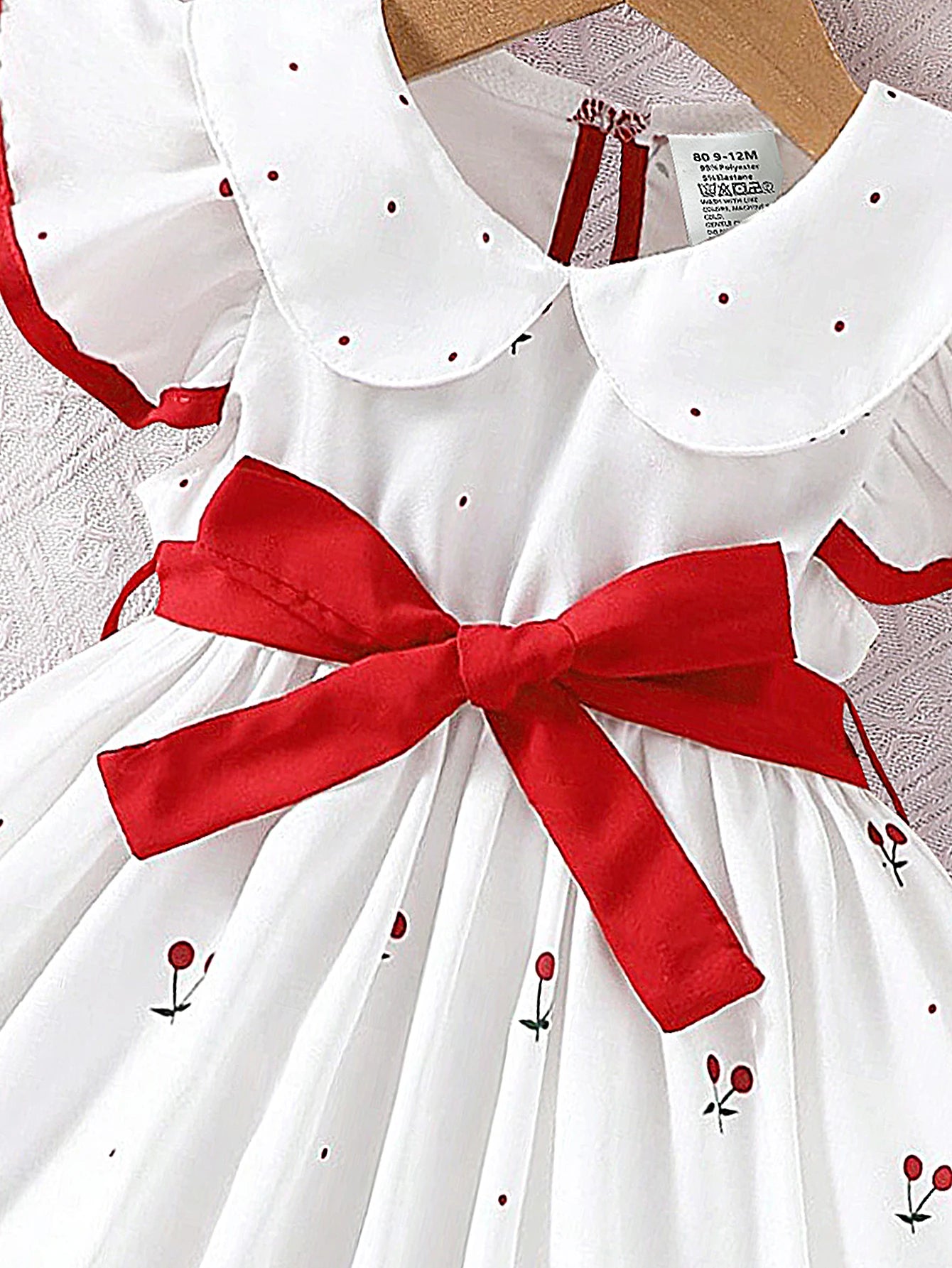 2025 Summer New Girls Infant Floral Print Dress Breathable Baby Princess Dress 0-3 Years Cool Short Sleeve Outfit