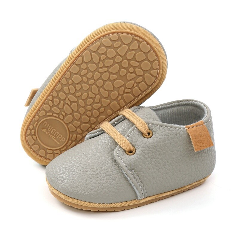 Leather Baby Shoes - Nude