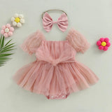 Julie Tulle Kids Dress with Bow