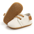 Leather Baby Shoes - Nude