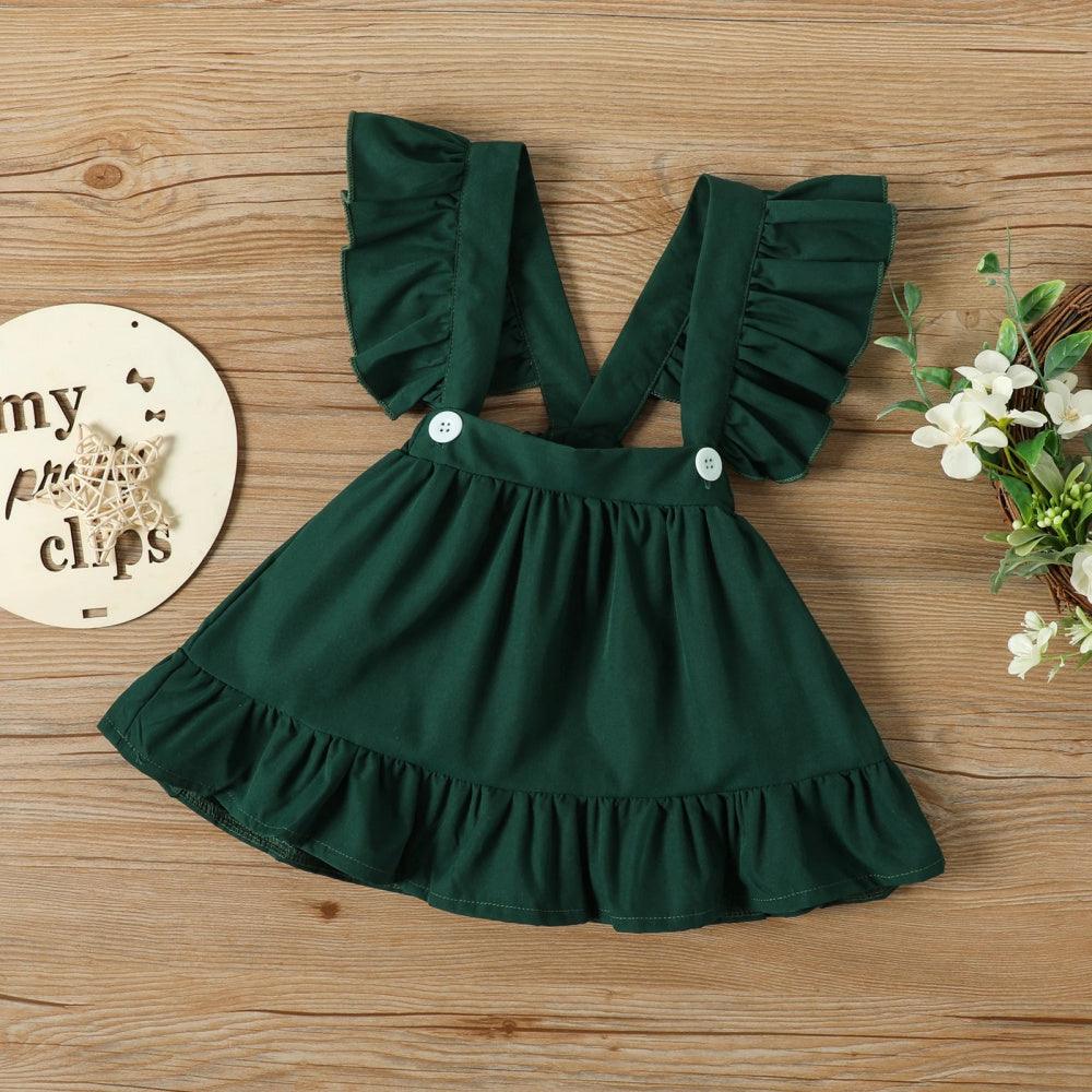 Conjunto Bela Floral Verde com Laço - Minu Kids