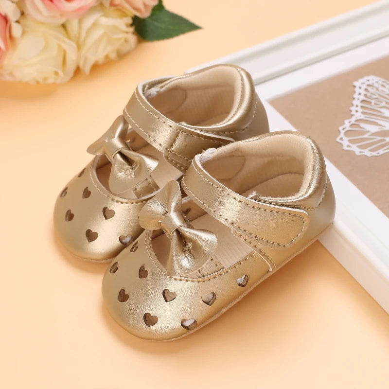 Gold Baby Shoes