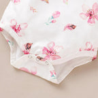 Conjunto Judi Flores Body e Saia Rosa - Minu Kids