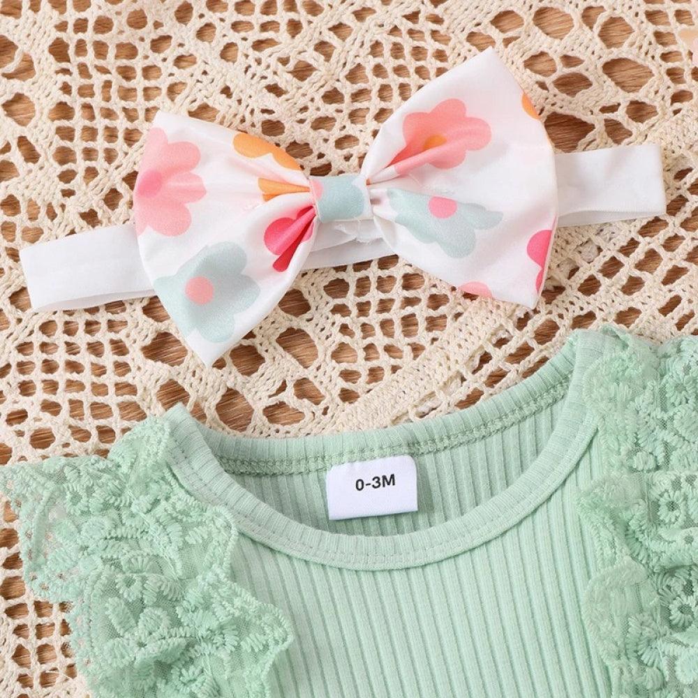 Vestidinho Florzinhas Lili com Laço - Minu Kids