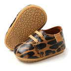 Leather Baby Shoes - Animal Print