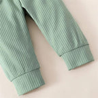 Conjunto Margaridas Body e Calça Verde - Minu Kids