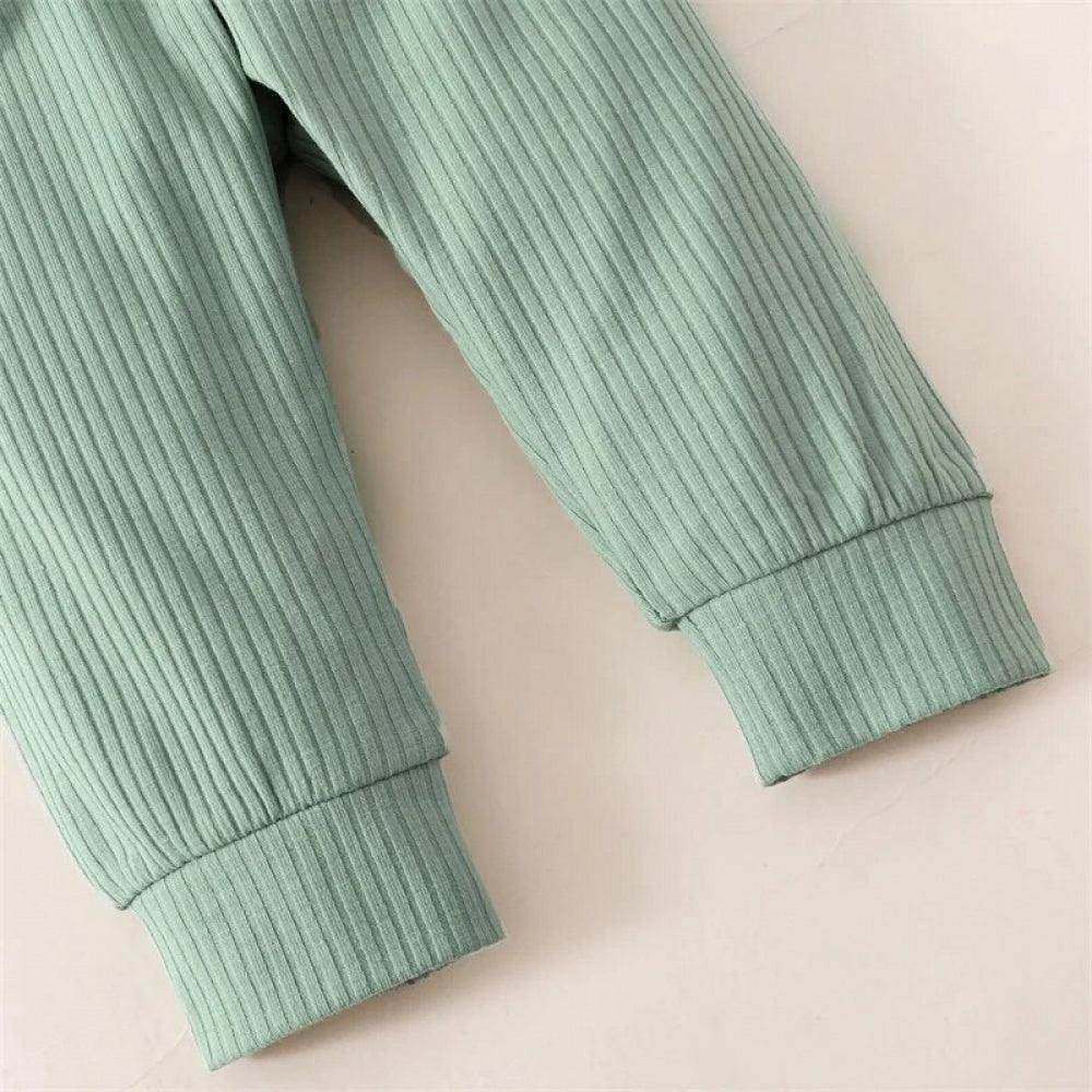 Conjunto Margaridas Body e Calça Verde - Minu Kids