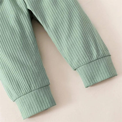 Conjunto Margaridas Body e Calça Verde - Minu Kids