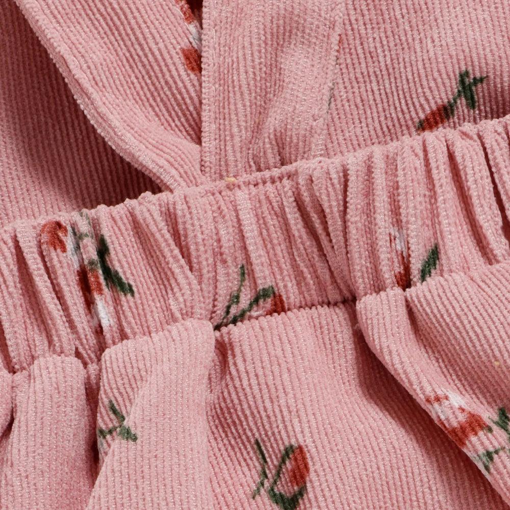 Conjuntinho Hana Blusa e Jardineira Rosa - Minu Kids