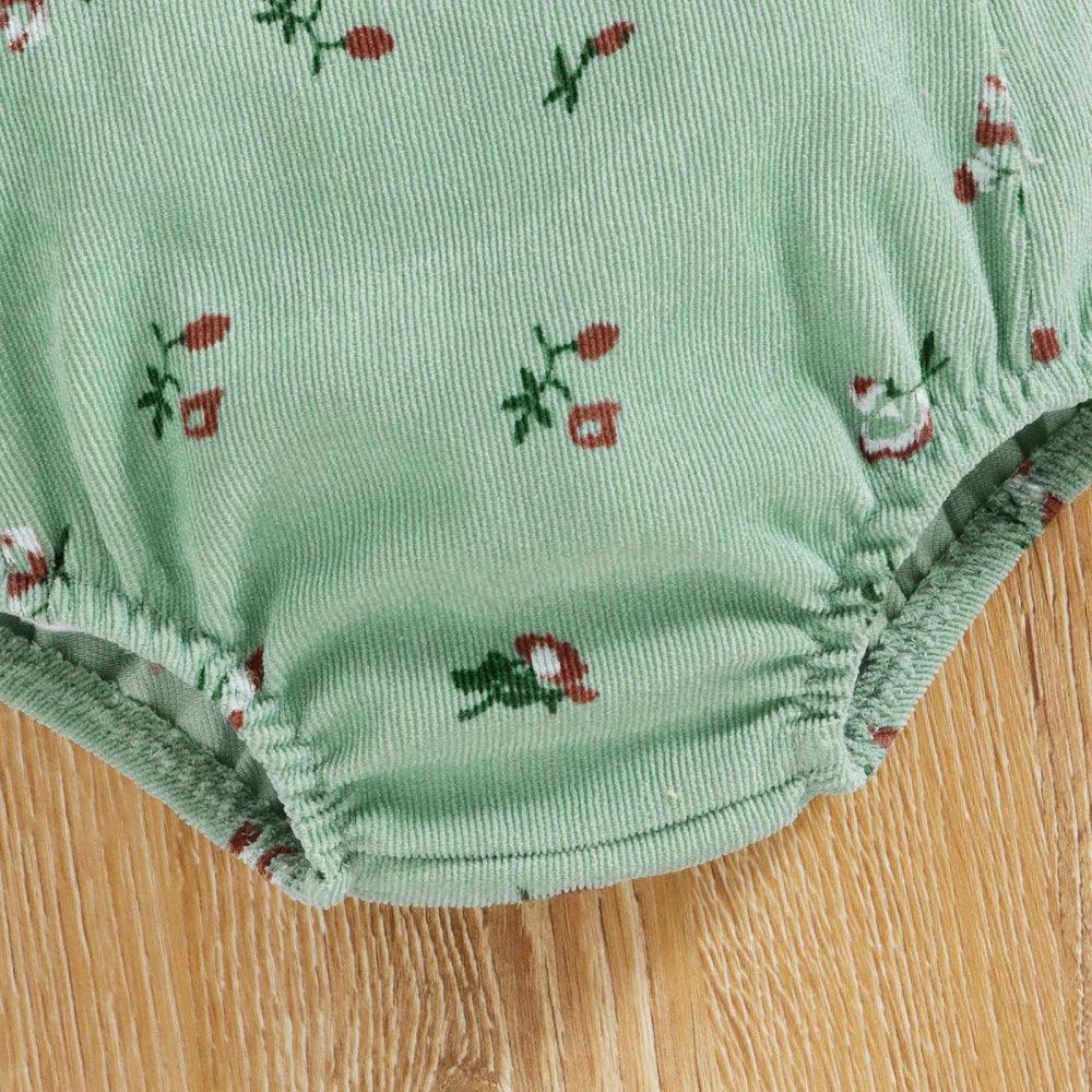 Conjuntinho Hana Blusa e Jardineira Verde - Minu Kids