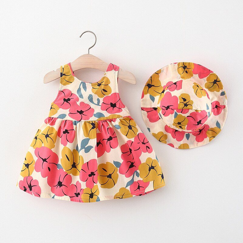 Spring Kids Dress + Hat