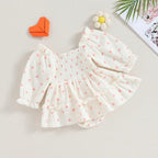 Vestidinho Corações Princesinha Branco - Minu Kids