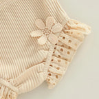 Conjutinho Cissa Blusa e Shorts Bege - Minu Kids