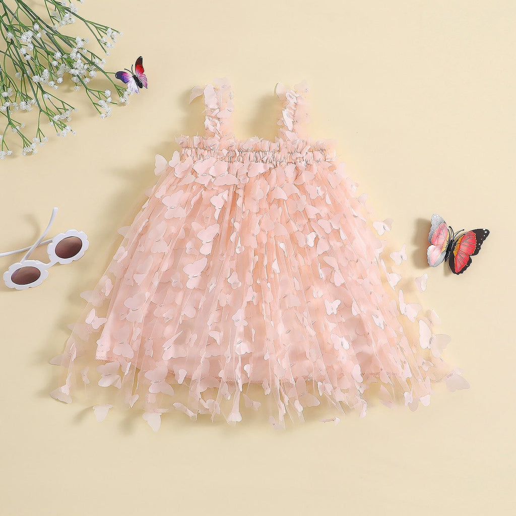 Little Butterflies Tulle Kids Dress