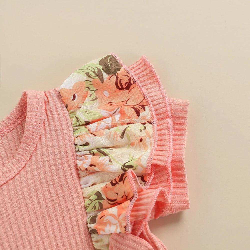 Vestidinho Lina com Laço Rosa - Minu Kids
