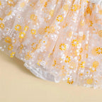 Vestidinho Pandinha Nina Florzinhas Branco - Minu Kids