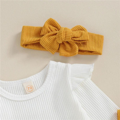 Conjuntinho Lili Body e Vestido Amarelo - Minu Kids