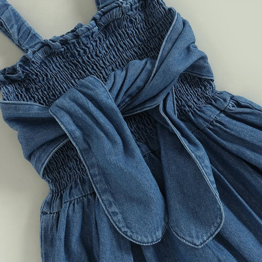 Romperzinho Pandinha Jeans Azul - Minu Kids