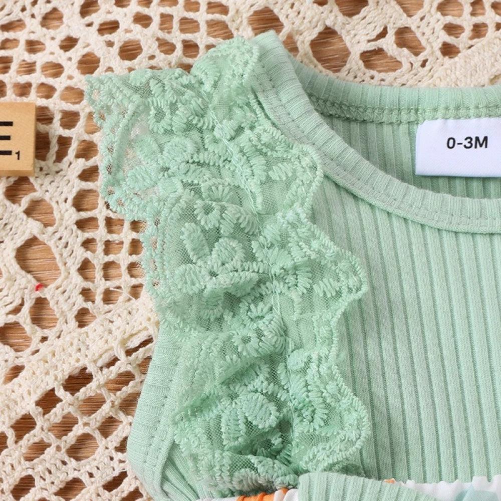 Vestidinho Florzinhas Lili com Laço - Minu Kids