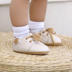 Leather Baby Shoes - Nude